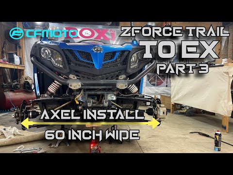 CFMOTO ZForce Front Axel Installation
