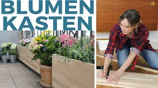 Blumenkästen als Balkon-Sichtschutz | DIY