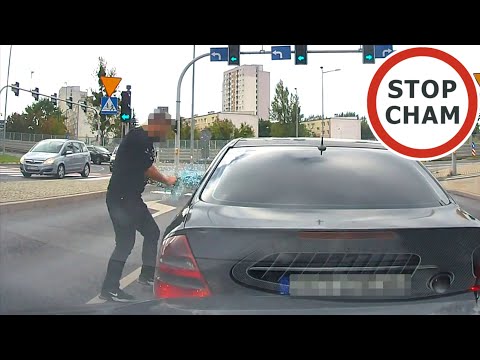 Szarpanina na drodze - wyłamana szyba, kolizja i ucieczka #2011 Wasze Filmy