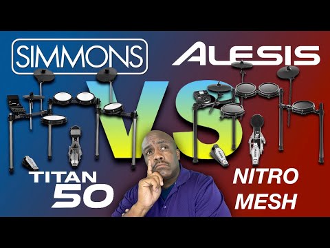 Simmons Titan 50 vs Alesis Nitro Mesh What’s The Best Beginner Drum?