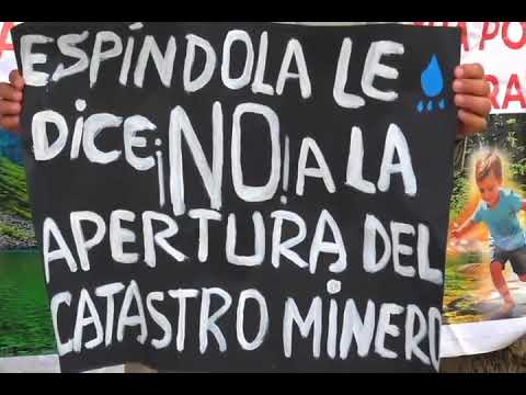 Colectivos ambientalistas realizan plantón conta actividad minera en zonas cercanas al Parque Yacuri