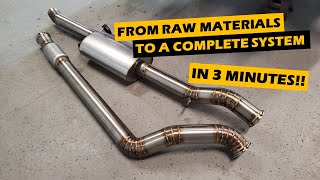 Building a custom Stainless Exhaust system in 3 minutes