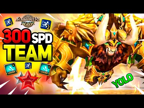 This 300+ SPD YOLO TEAM Gives NO CHANCE to the Opponents in Summoners War