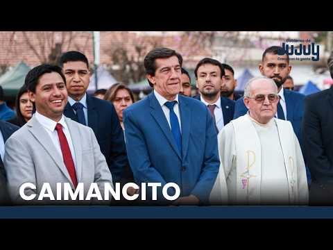 📿 FIESTA PATRONAL I Sadir honró a San Cayetano en Caimancito y puso en marcha planta de GIRSU