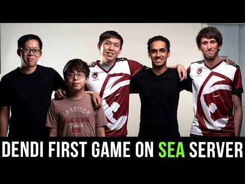 DENDI FIRST GAME on SEA SERVER - Officially joined Team Tigers - SEA IS BACK! Dota 2