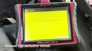 Cummins VGT turbo actuator calibration and installation