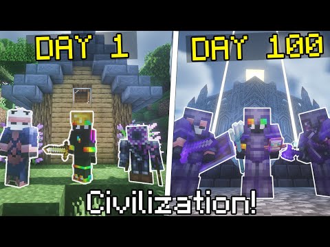 Spoke - 100 Players Simulate Civilization for 100 Days on my Minecraft SMP... AGAIN