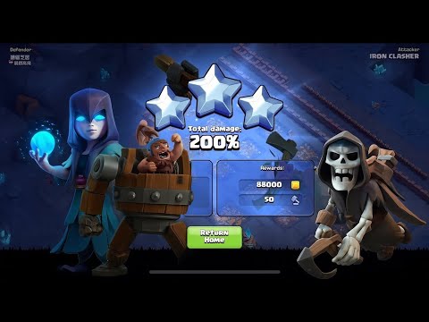 200% Victory Unlocked! 💥 Perfect Attack with Night Witch & Drop Ship! | clash of clans
