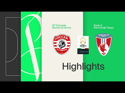 Altamura-Molfetta Women's Soccer 6-1 | Goals and highlights | Matchday 12 | Serie A Tesys 2025/2026
