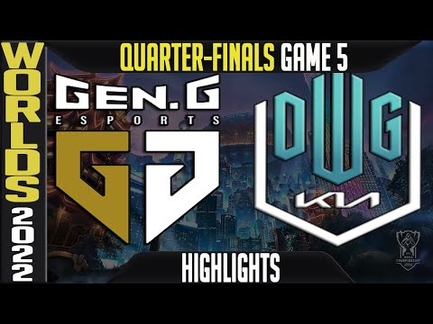 GEN vs DK Highlights Game 5 | Worlds 2022 Quarterfinals | Gen.G vs Damwon KIA G5