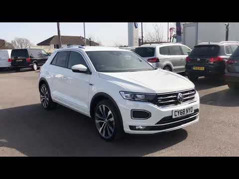 Volkswagen T-ROC 1.6TDI R-Line Pure White Used Car | Wrexham Volkswagen