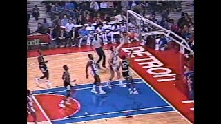 Bill Laimbeer's Chasedown Block on Alvin Robertson