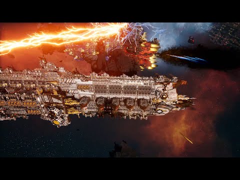 Imperial Navy vs Orks - Skalgrim Mod - Massive Battle - Battlefleet Gothic Armada 2