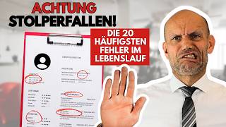 Üble Lebenslauf-Fehler: 20 unterschätzte Bewerbungs-Killer!