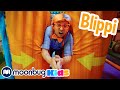 Blippi Mengunjungi Taman Bermain Anak-anak Funtastic Playtorium |  Moonbug Kids Indonesia
