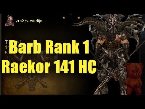 HC Barb World Rank 1 - Raekor GR141 Solo with new Setup, Season 26
