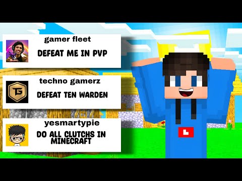 Big YouTubers dared me in Minecraft!