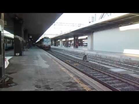 E656.046 in partenza con l' IC 707 Roma Termini - Taranto