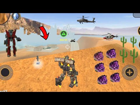 Vegas Crime Simulator (Transformer Robot Find Diamond Mining Island)Sea Island - Android Gameplay HD