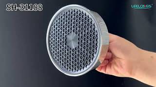 31188 Honeycomb Design Wall Mounted Plastic Chrome Rainfall 12cm Top Shower Head #leelongs