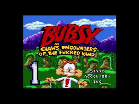 Bubsy in Claws Encounters of the Furred Kind (SNES) Playthrough Part 1 (Chapters 1-9)