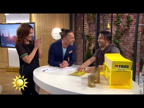 Härliga Hamdi tackar "mamma Gun" för trissvinsten - Nyhetsmorgon (TV4)
