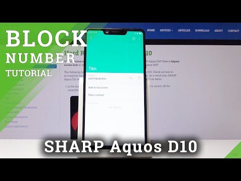 How to Block Number in SHARP D10 - Create Blacklist