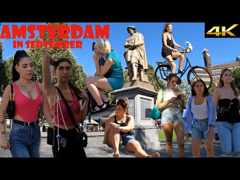 Amsterdam vibes in September. Around Rembrandst square.You will love this relax walking video