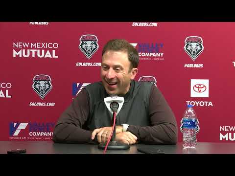 UNM Men's Basketball Media Availability - Richard Pitino (1/6/2022)