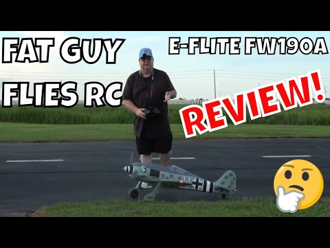 REVIEW OF THE E-FLITE FW 190A- A GREAT WARBIRD- by Fat Guy Flies RC