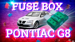 Pontiac G8 (2008-2009) fuse box location and diagrams