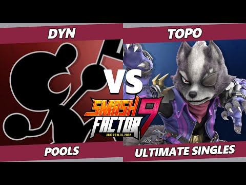 Smash Factor 9 - DYN (Game & Watch) Vs. Topo (Wolf) SSBU Ultimate Tournament