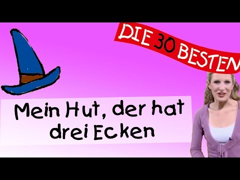 Mein Hut der hat drei Ecken - Anleitung zum Bewegen || Kinderlieder