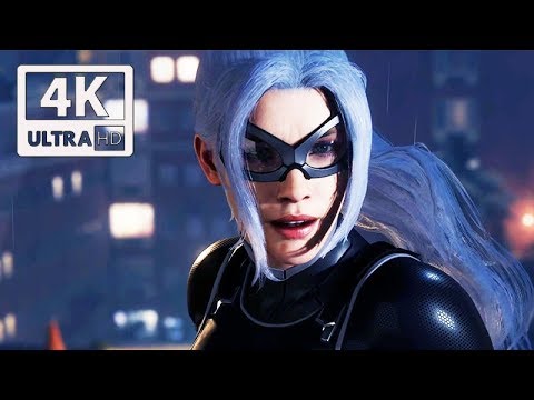 SPIDER-MAN PS4  All Black Cat Scenes (The Heist DLC) 4K Ultra HD