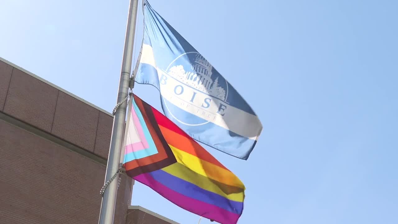 Boiseans react to Pride flag at Boise City Hall despite new law prohibiting it