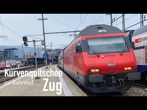 Kurvenquitschen in Zug | SBB | Bahnhof Zug