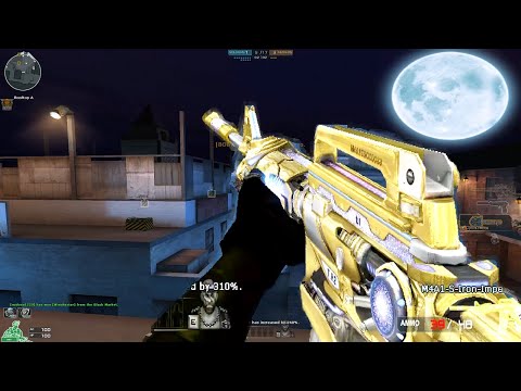 Crossfire NA : M4A1 Transformer Iron Imperial Gold - Hero Mode X - Zombie V4