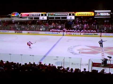 Pavel Datsyuk Shootout Goal .vs. Niklas Backstrom Feb 20, 2011
