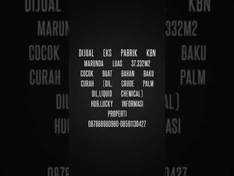 Dijual Eks Pabrik di Kawasan Berikat Marunda  Cilincing