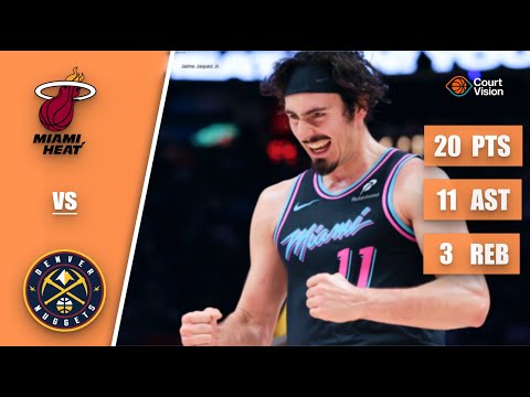 Jaime Jaquez Jr. - 20 Points, 11 Assists, 3 Rebounds vs Nuggets - 2025-26 Regular Season