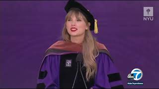 Taylor Swift receives honorary degree from NYU, delivers commencement speech to class of 2022 l ABC7