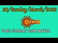 THIS SUNDAY 6 PM MOVIE ON GEMINI ON