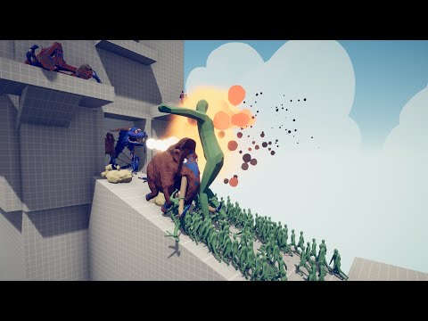 100x GIANT ZOMBIE HORDE ATTACK TOWER | TABS - Totally Accurate Battle Simulator