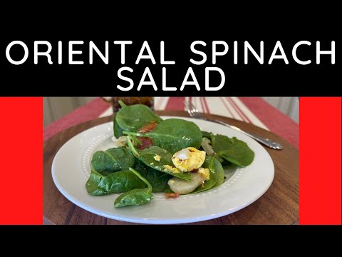 Delicious Asian-style Spinach Salad Recipe