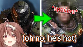 Korone Reacts to the Doomguy Face Reveal (both of them) in Doom: The Dark Ages [Hololive]