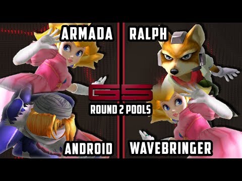 GENESIS 5 SSBM - [A]rmada & [A]ndroid VS Ralph & Wavebringer - Smash Melee Doubles