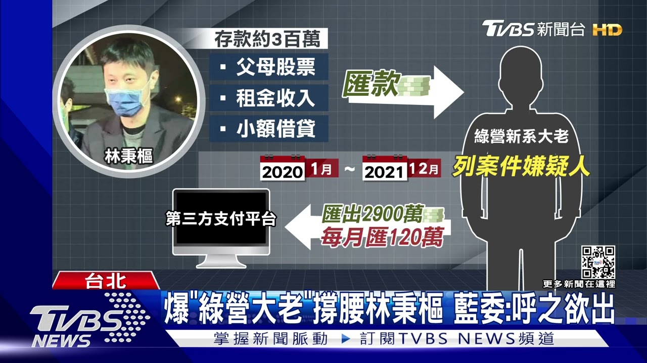 林秉樞案外案! 傳綠新系大老2年匯2900萬