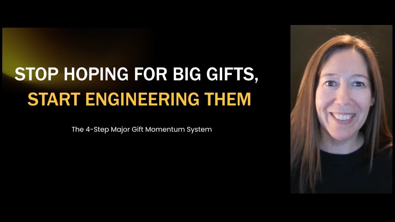 Stop Hoping For Big Gifts, Start Engineering Them