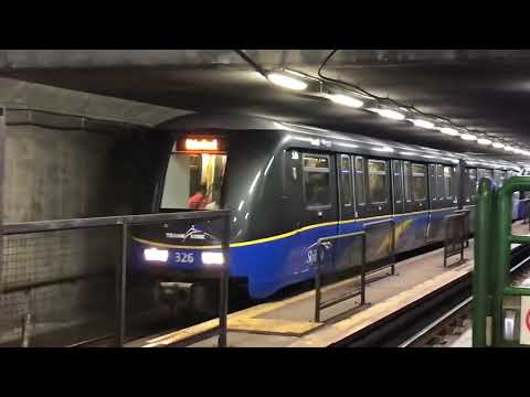 [60 FPS] Skytrain Mk II & III at Columbia Station | Expo Line | Skytrain