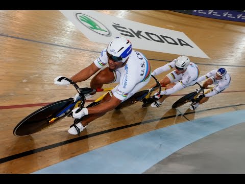 Men's Team Sprint Gold Final - Track Cycling World Cup - Cambridge, New Zealand